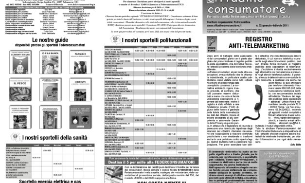 Cittadino Consumatore num. 32 (gen.-feb. 2011)